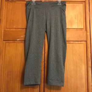 Grey Cropped Athletic Leggings
